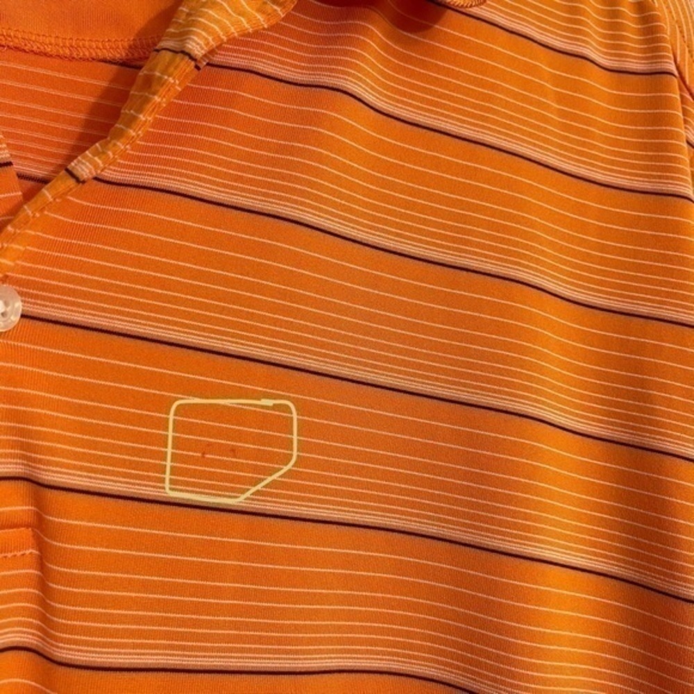 PING Performance Golf Polo T-Shirt Men Size Large Color Orange/Black - Picture 7 of 10